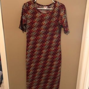 LuLaRoe Patterned Dress Size M